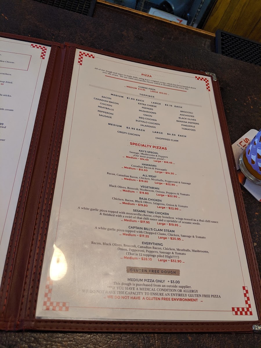 Menu Kay's Burden Lake Restaurant-8